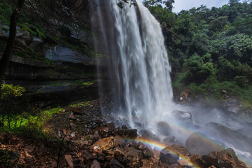 Naklejka na ściany i meble Tad-Loei-nga waterfall. Beautiful waterfall in Loei province, ThaiLand.