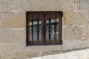 Obraz premium closed window close up