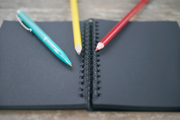 Notepad and Pencils