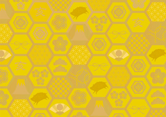 2019keisen_syougatu_retoro_maru_kuro