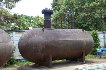 Rusty oil tank