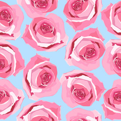 rose handdrawn pattern background floral