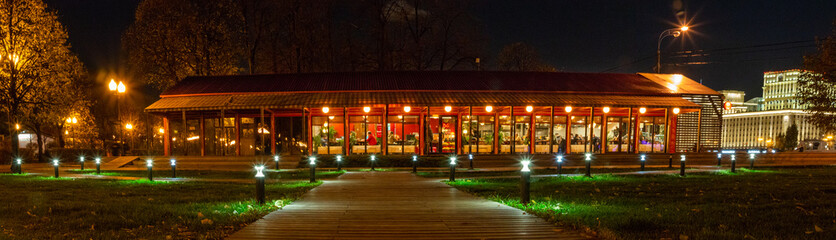 Restaurant in the night
