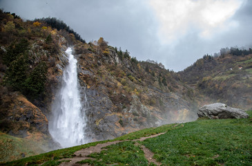 Waterfall Partschins, Partschins, Italy
