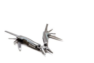 Multi-tool on white background