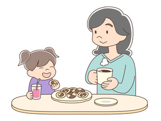 コーヒータイム_お母さんと子ども2