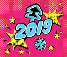 Happy New Year vector illustration