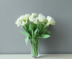 Colorful flowers composition selected focus.