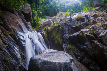 Waterfall in forest in Koh Phangan