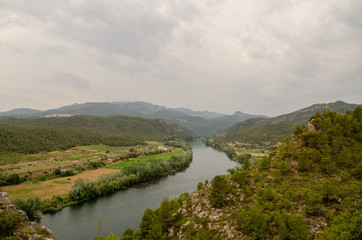 Fototapeta premium Ebro River landscape