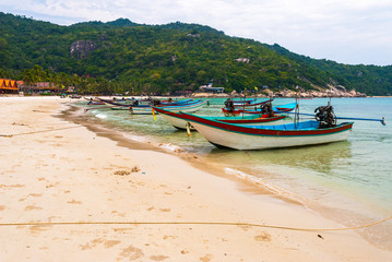 Boat on the Thai beach