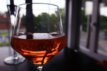alcoholic orange cocktail in a glass aperol