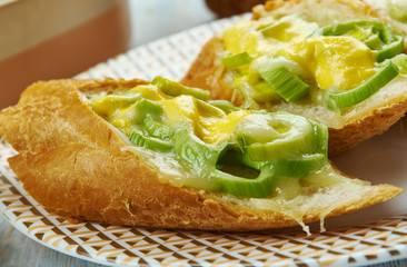 Welsh Leek and Cheese Rarebit