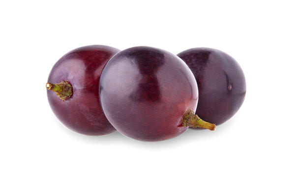 purple grape  isolated on white background