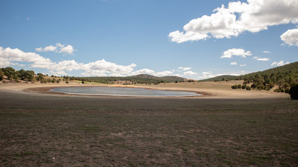 Fototapeta na wymiar dry lake Teruel