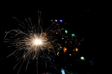 Fototapeta premium New Year's Jewelry and Sprayer 