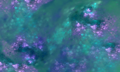 abstract illustration of a flower field