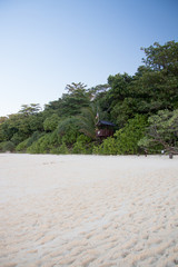 beach with rocks and sky