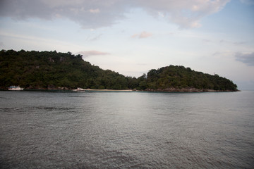 beach with rocks and sky