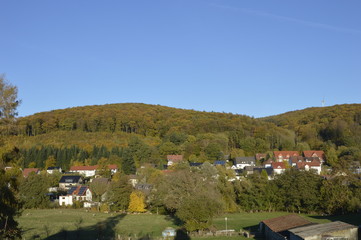 Obraz premium village in the mountains