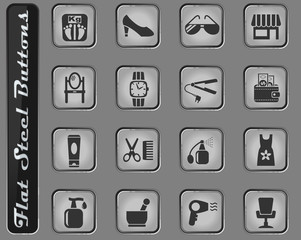 beauty salon icon set