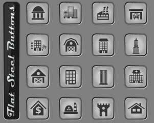 building icon set