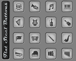 classic instruments icon set