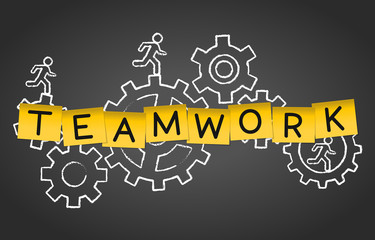 Teamwork Team Cooperation Workforce Group Concept Background