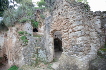 Zungri, the City of Stone an ancient rock settlement. Calabria, Italy