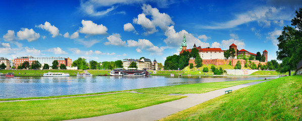 Obraz premium Wawel in summer,Krakow,Poland