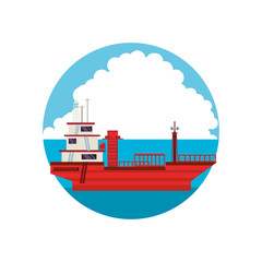tanker ship industry icon