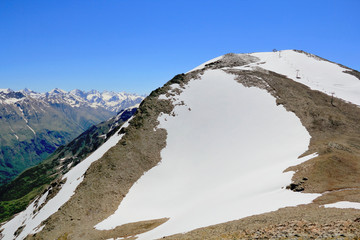 Caucasus mountains Dombai