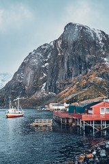 Hamnoy fishing village on Lofoten Islands, Norway 