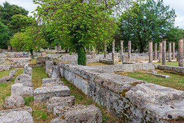 Ruins of the ancient city of Olympia, Greece