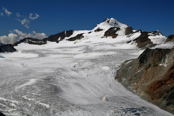 Obraz premium Gletscher und Berge rund um das Ötztal der Tiroler Alpen 