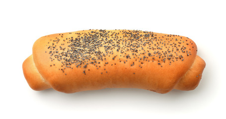 Top view of poppy seed bun