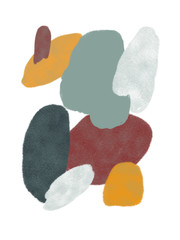 Cozy Abstract Drawing with Warm Colors