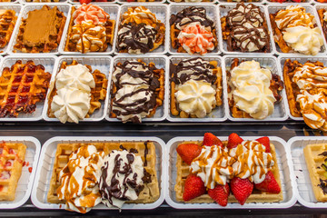 variations of Belgian waffles