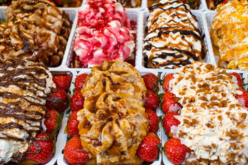 variations of Belgian waffles