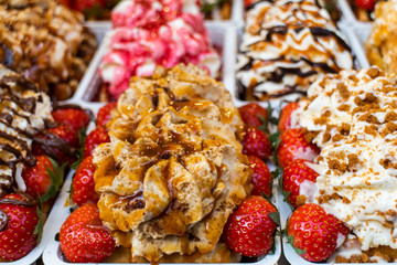 variations of Belgian waffles
