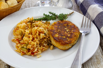 ratatouille et steak de thon