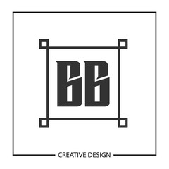 Initial Letter BB Logo Template Design Vector Illustration