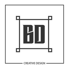 Initial Letter BD Logo Template Design Vector Illustration