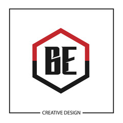Initial Letter BE Logo Template Design Vector Illustration