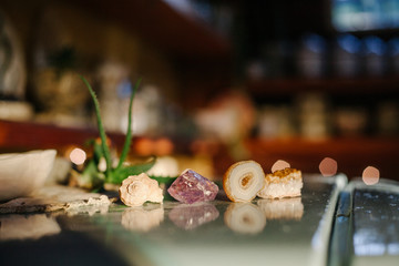 Crystals and small objects