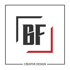 Obraz premium Initial Letter BF Logo Template Design Vector Illustration