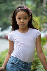 Unemotional Youthful Minority Child