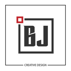 Initial Letter BJ Logo Template Design Vector Illustration
