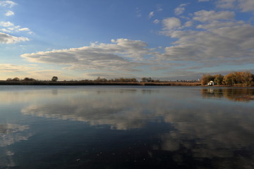 panoramic view of the lake
