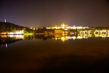 Foto op Plexiglas Prague Skyline at Night © DAC